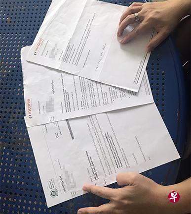 文件指丈夫留下大约5万3850元的赔偿金，但受益人却是前妻。