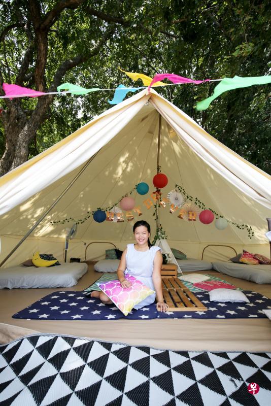 Glamping Society创办人谢庶恩。（龙国雄摄影）