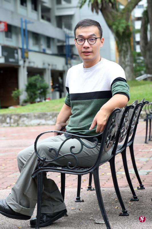 董家威生于香港，定居新加坡已超过30年。（饶进礼摄）
