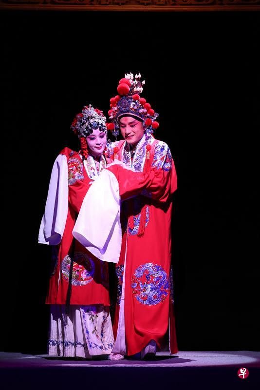 中国浙江昆剧团用古老的昆曲诠释源自古印度佛典《十奢王缘》的《无怨道》。（莲山双林寺提供）