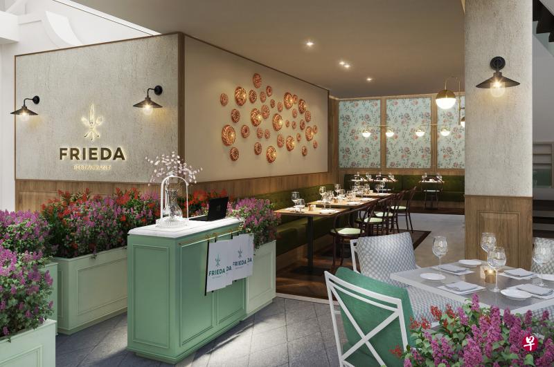 凯宾斯基餐饮店Frieda和Berthold Delikatessen进驻新加坡首都综合项目，预计在今年第四季开业。（鹏瑞利置地提供）