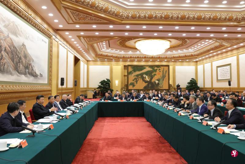 中国国家主席习近平11月1日在民营企业家座谈会上讲话。（新华社）