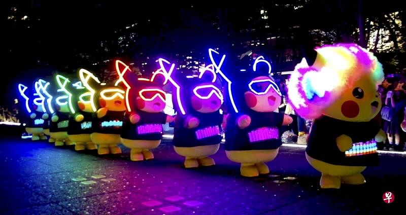 皮卡丘将在圣淘沙巴拉湾海滩举办夜间活动“Island Lights”中亮相。（主办方提供）