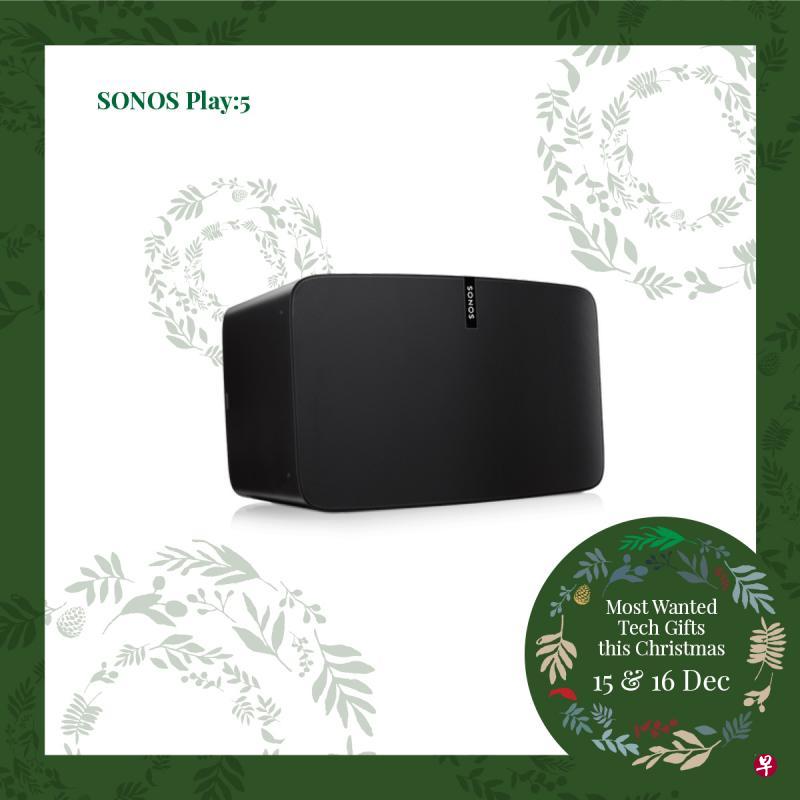 Sonos Play:5无线扬声器适用于大型房间和宽阔场地，能传递纯净、富有动感的音效。（商家提供）