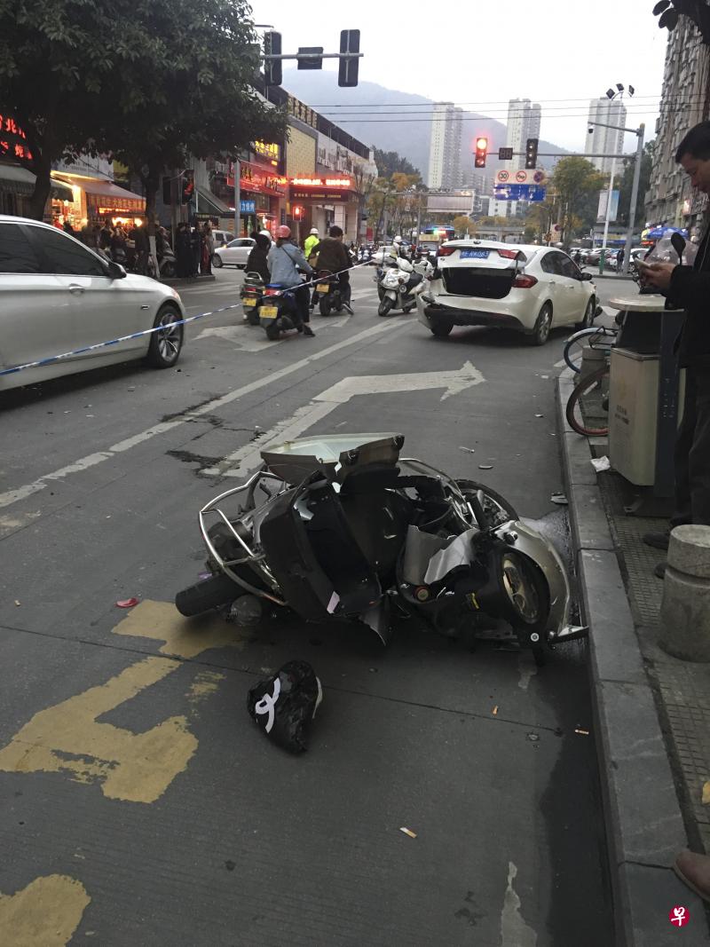 事发现场。(中新社)
