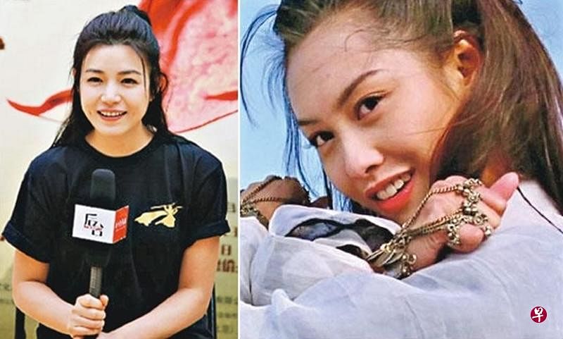 陈妍希（左图）在舞台剧饰演“紫霞仙子”，不免被人将她与朱茵比较。（互联网）