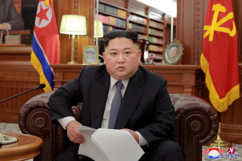 金正恩今年的新年贺词无论是内容还是形式，都让人耳目一新。（档案照/路透社）