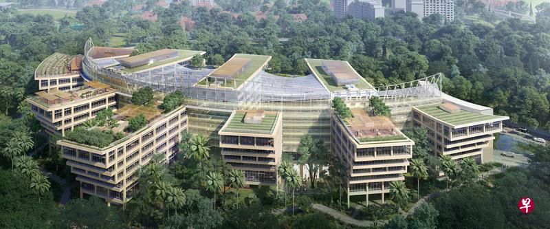 位于裕廊创新区的盛裕园区预计2021年建成，可容纳最多4000名员工。（盛裕控股集团提供）