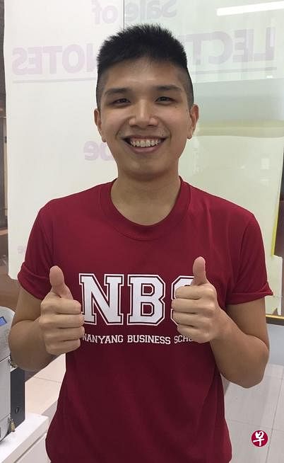 蔡振盛 ，22岁南洋理工大学。（照片由受访者提供）