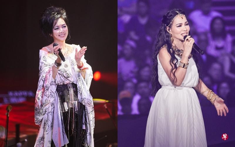 齐豫（左图）和潘越云除了演出《回声》专辑中的歌曲，还将演唱多首自己的经典曲目。（滚石唱片）