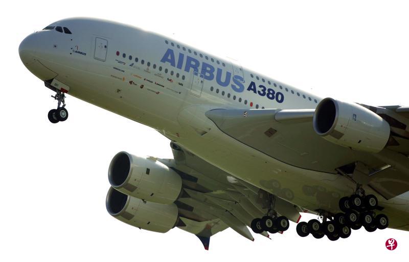 欧洲飞机制造商空中巴士（Airbus）决定在2021年开始停止生产A380客机。（法新社）