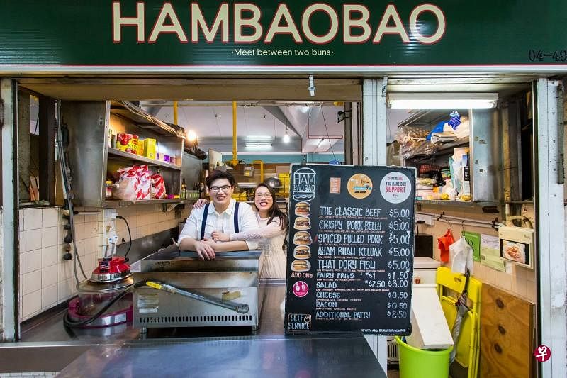 黄德淳和妻子黄圣颖一同经营“Hambaobao”。（受访者提供）