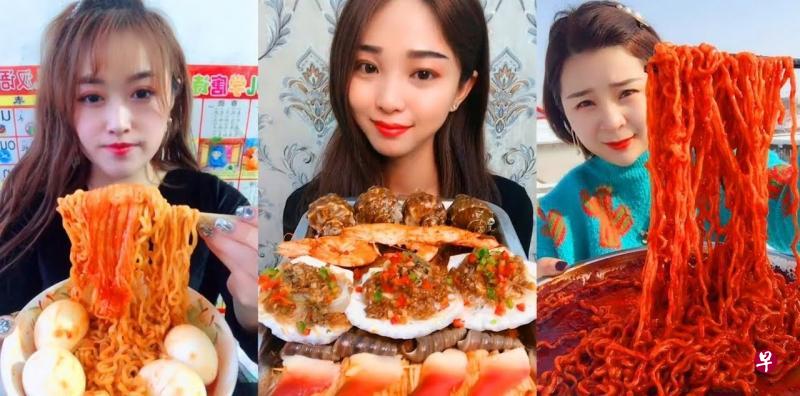 从韩国开始风行的吃播潮流，如今已在亚洲各地开花结果，吸引许多年轻女主播入行。（互联网）