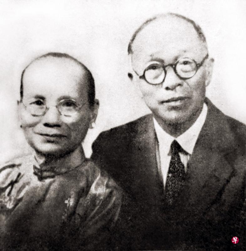 郑聘廷与夫人黄碧玉牧师娘的合照。（取自《禧年堂建堂50周年纪念刊》）