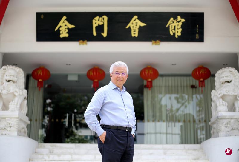 金门会馆主席蔡其生透露，由他主持的筹委会议自去年8月开始，就已经展开。（龙国雄摄）