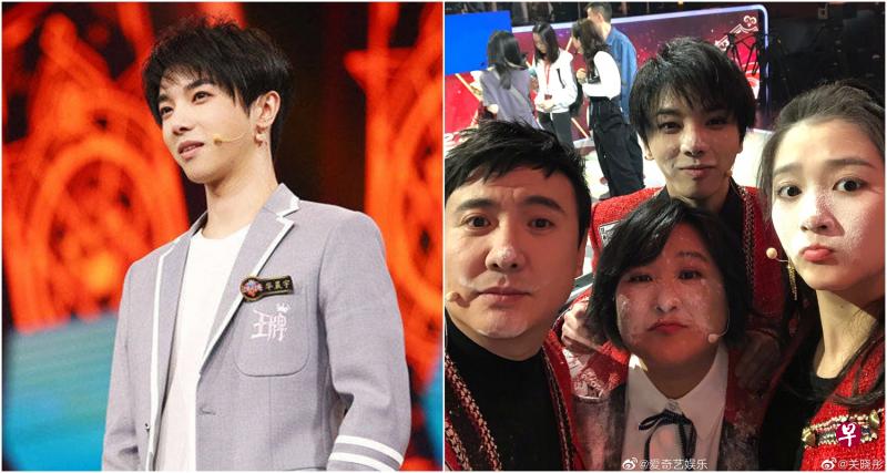 华晨宇（左图）与沈腾（右图左起）、贾玲、和关晓彤是新一季《王牌对王牌》的主持人。（互联网）