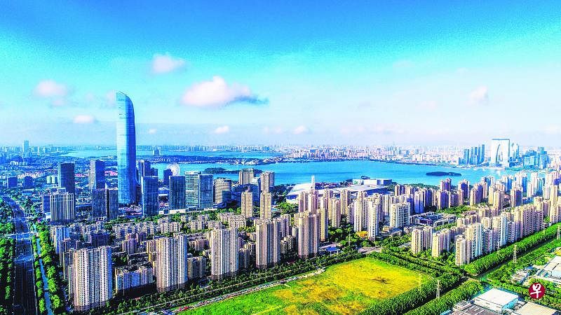 苏州工业园区高质量发展产业实体，始终保持在中国国家级经开区第一梯队。（苏州工业园区提供）