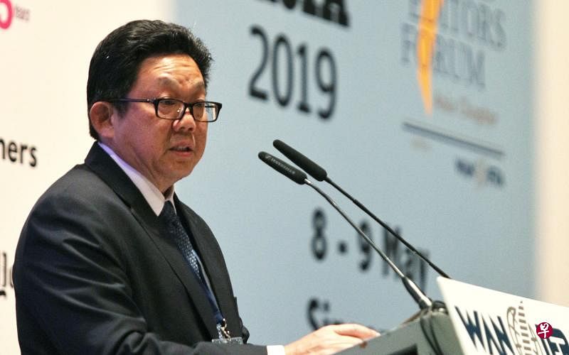 伍逸松：集团正使用科技加快转型进程，更多依靠数据为参考导向，为公众提供高质量的新闻报道。（林泽锐摄）
