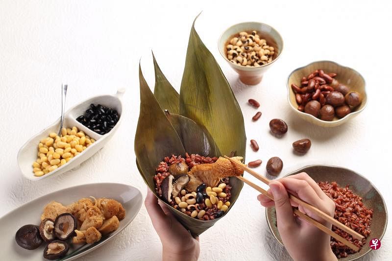 豆先生推出素肉粽。（商家提供）