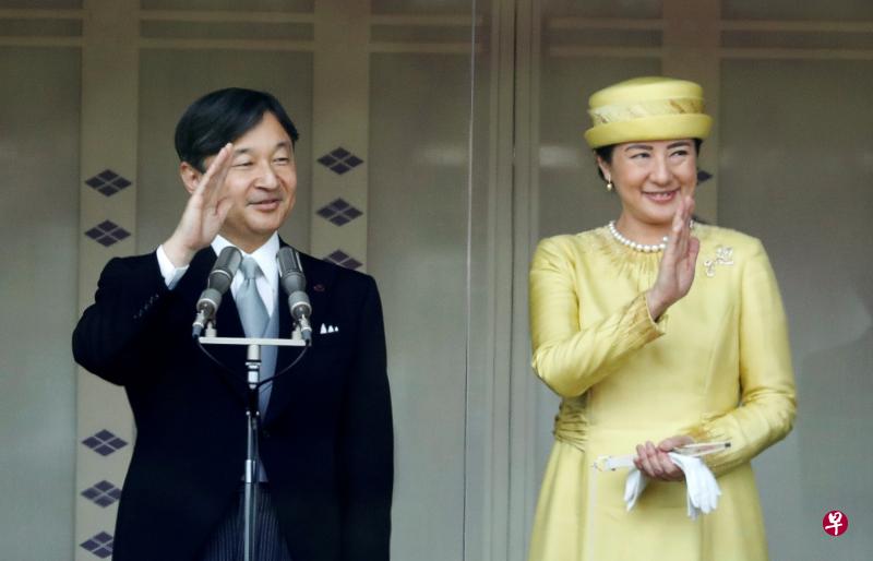 日本新皇德仁和新后雅子。（路透社）