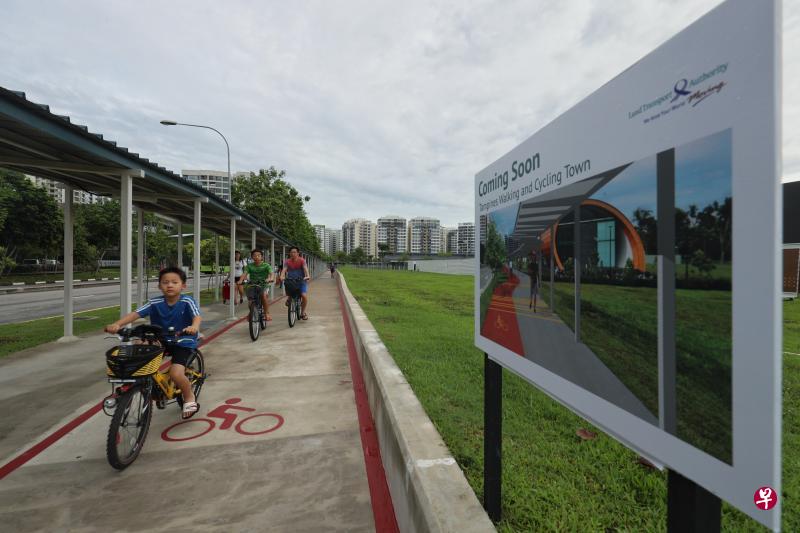 到2040年，全岛的脚踏车网络将延长到超过1000公里。只要有足够空间，陆交局会尽可能建设脚踏车专用道，以提供更多空间骑行。（档案照片）