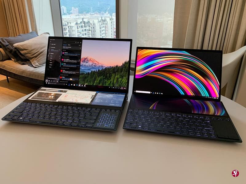 华硕发布革命性的双屏笔电ZenBook Pro Duo。（黄少伟摄）