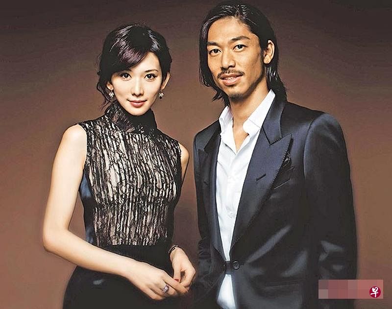 志玲出嫁，新郎是日本“放浪兄弟”成员AKIRA（右）。（互联网）