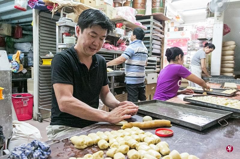 锦泰西果饼家第二代接班人林广进。（档案照）