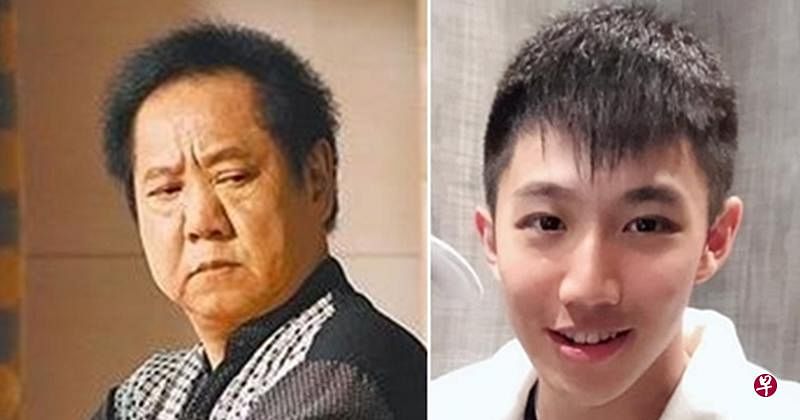 马如龙（左）与黄博钧祖孙俩相隔22天在天堂重聚。（互联网）