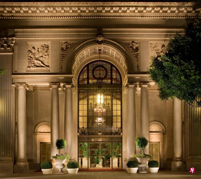 洛杉矶比尔特莫尔千禧国际酒店（Millennium Biltmore Los Angeles）位于洛杉矶市中心，设计风格奢华。（城市发展提供）