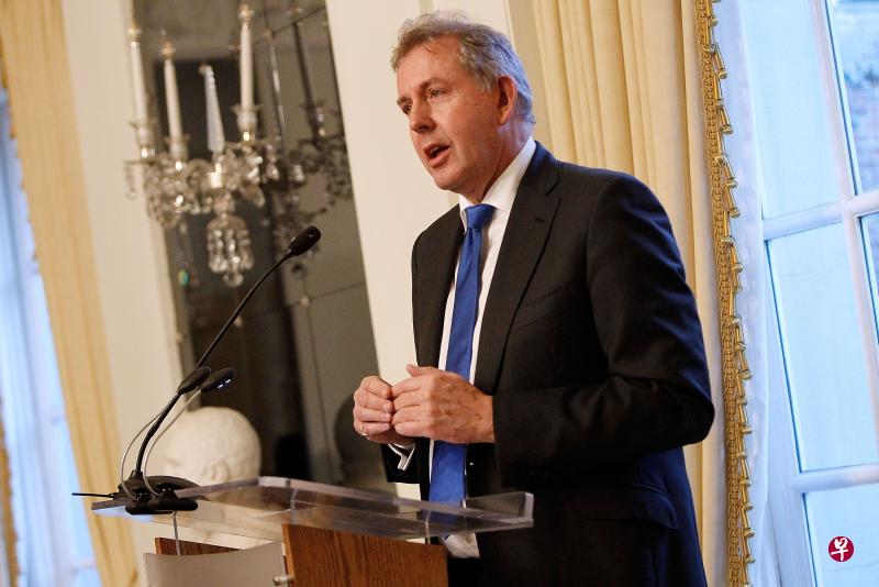 英国驻美国大使达罗克。（法新社） 