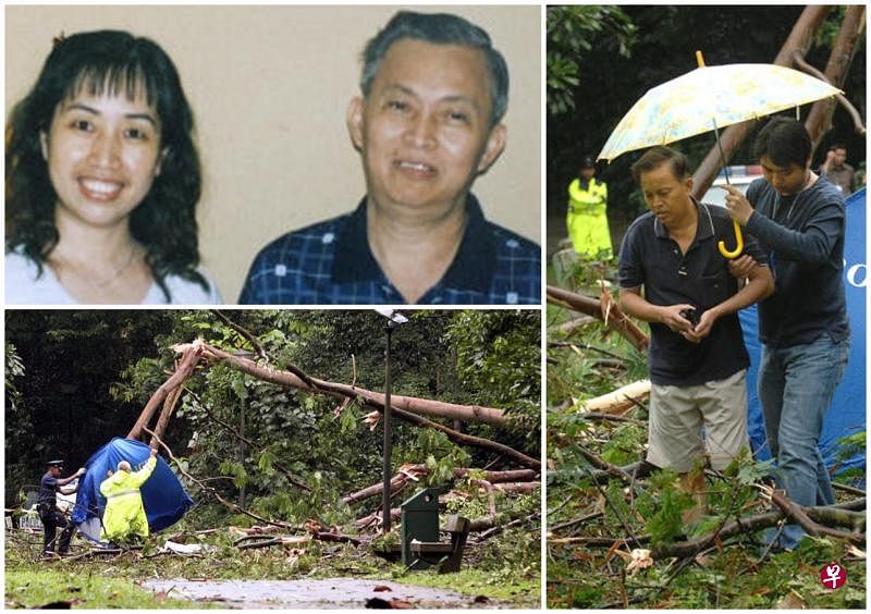 遭虎头蜂蜇死的郭来成，其妻子何秀兰于2007年在武吉巴督天然公园遭倒下的大树压死。（档案照）