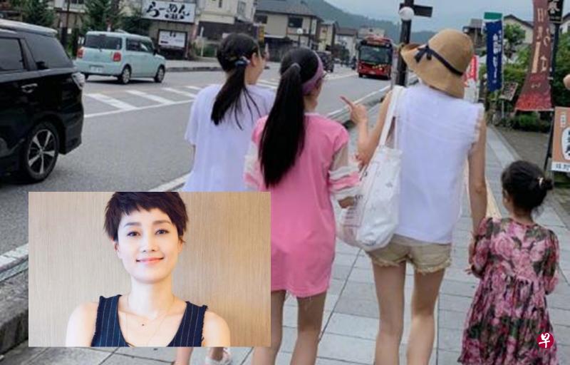 马伊琍带着女儿到日本旅行。（互联网）
