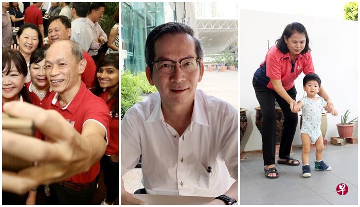 王辉亮（左）是工会领袖，他希望能继续为公司做出贡献，并累积更多退休储蓄。陈畑禾（中）则担心雇主会把成本的增加转嫁给年长员工。王美英（右）在照顾孙子陆俊凯之余也兼职工作，不愿意与社会脱节。（叶振忠、王晓亚、陈来福摄）
 