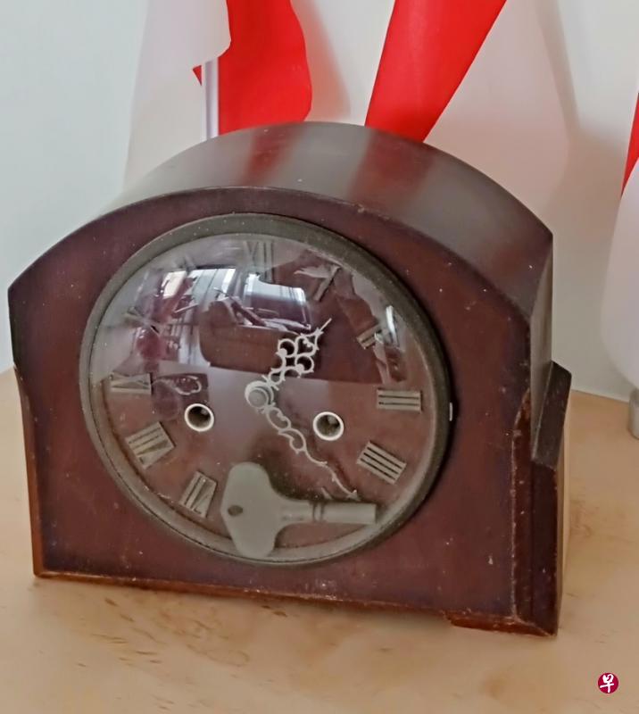 这个二战前的老时钟，跟着国家发展一路走来。（读者提供） 
