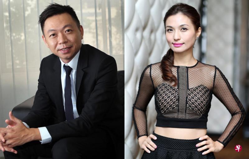 （左图）百佳国际前总裁王咏生。（右图）王咏生的妻子为电视艺人，前百佳代言人赖怡伶。（档案照）