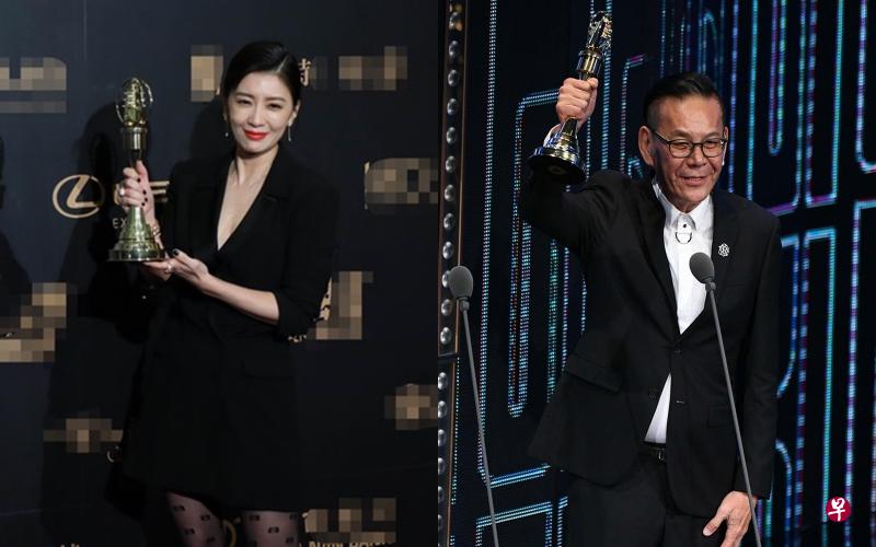 贾静雯从影30年首度封视后。龙劭华如愿称帝。（互联网）