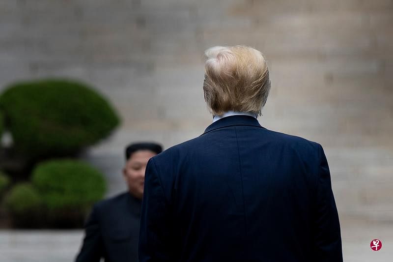 6月30日，美国总统特朗普和朝鲜最高领导人金正恩戏剧性的在板门店会晤。（法新社档案照）