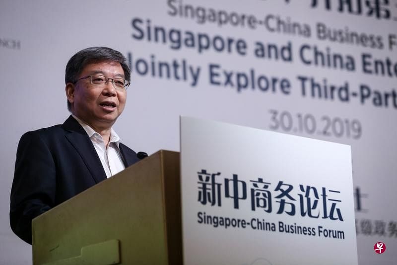 国大李光耀公共政策学院副教授顾清扬：“一带一路”框架下的第三方合作模式是该倡议的一大进展，“能结合中国的基建与产能、发达国家的技术与软件、发展中国家的资源与需求这三边的优势”。（叶振忠摄）
