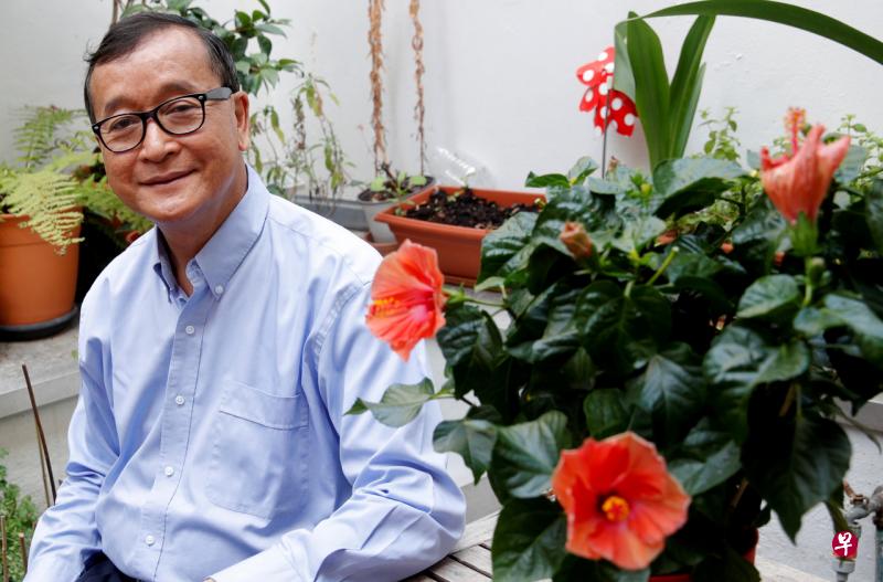 柬埔寨最高法院在去年大选前夕宣判解散桑连西领导的救国党。（法新社） 