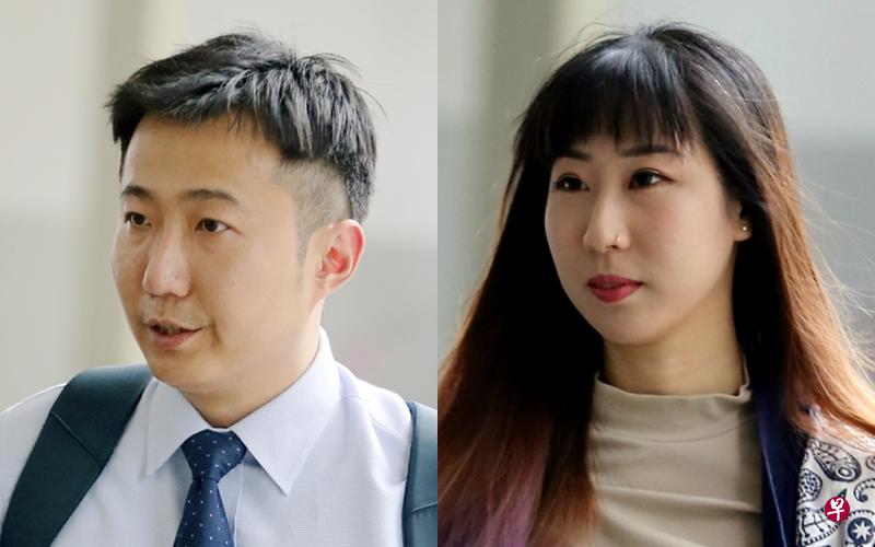 被告张顺杰（左）称他喝醉酒，不记得发生的事。受害人林恩慧在案发后已与被告分手。（海峡时报）