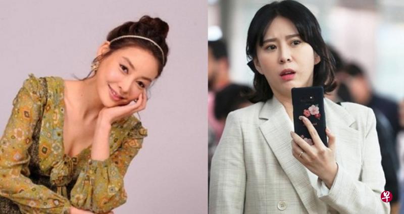 韩国女星尹智伍（右图）曾作为证人为张紫妍翻案。（互联网）