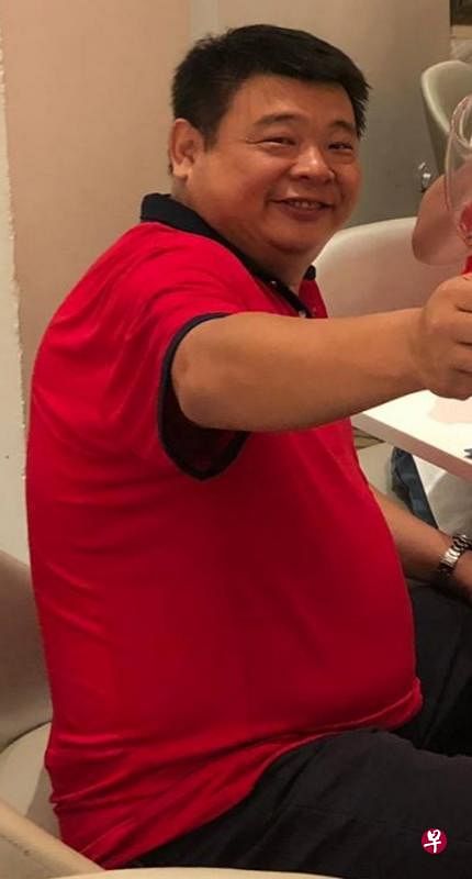 手术前的郭国雄，体重高达105公斤。（受访者提供）