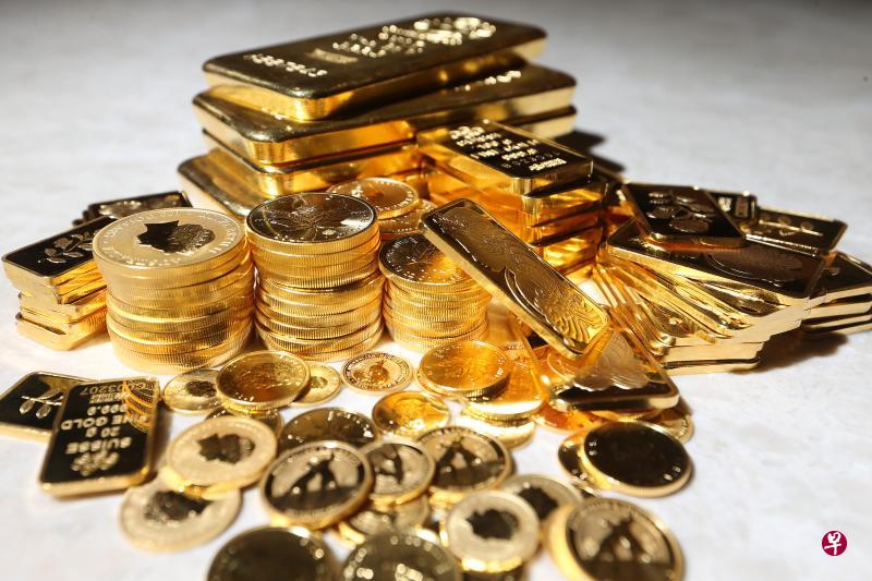 中美贸易争端搅乱金融市场，引发了对全球经济放缓的担忧，黄金价格今年迄今上涨超过14％。（档案照片）