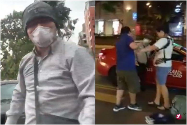 一名火爆德士司机，三天内涉及两起路霸行为，得运德士已经终止与他的合约。（视频截图） 