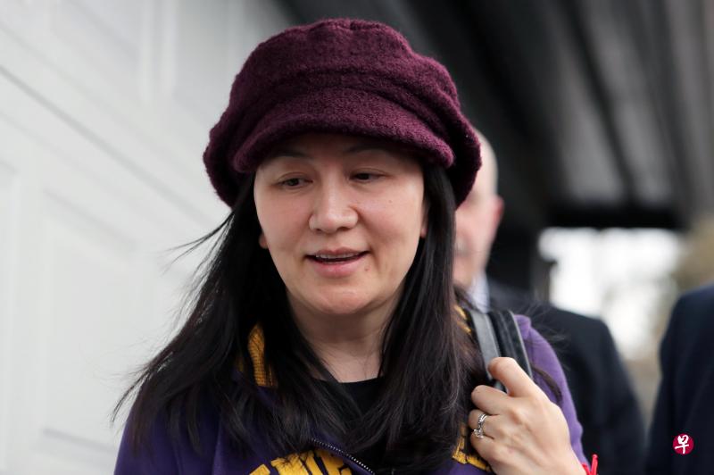 在华为首席财务官孟晚舟于加拿大被捕一周年前夕，中国驻加大使从培武前往探望，强调中国坚定维护公民和企业合法权益。图为孟晚舟今年3月在加拿大出庭时的照片。（档案照）