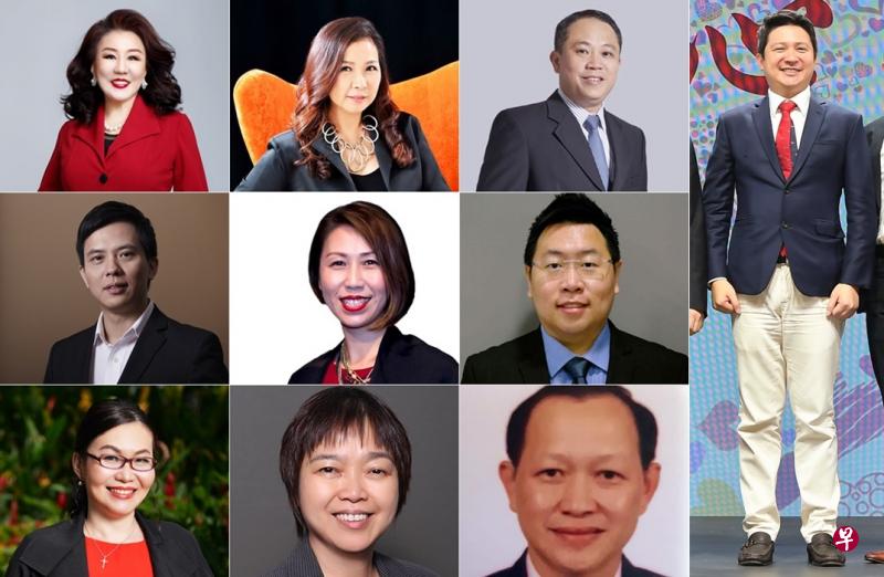 “新加坡邻里企业之星奖”评审团是由九位出色的商界佼佼者和专业人士，连同特邀评审--义顺集选区议员郭献川（右）所组成。评审团包括：（上排左起）范文瑂博士、叶佩芬、陈顺亮、（第二排左起）林昌泉、王慧菁、黄世运、（下排左起）程美春、陈丽云和刘福记。