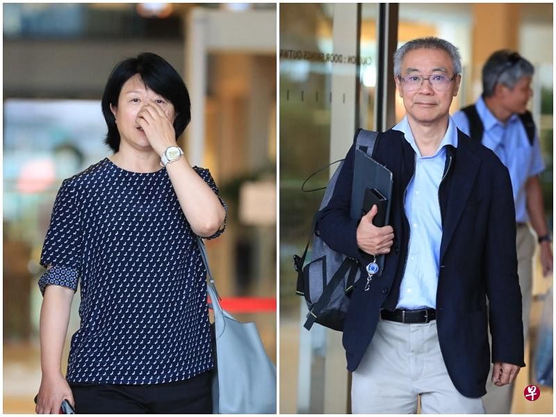起诉人王晓蒲（左）是中国美肤品牌丸美公司的非执行董事。吴胜兴（右）是本地PPP Laser Clinic连锁美容诊所的创办人。（档案照片）