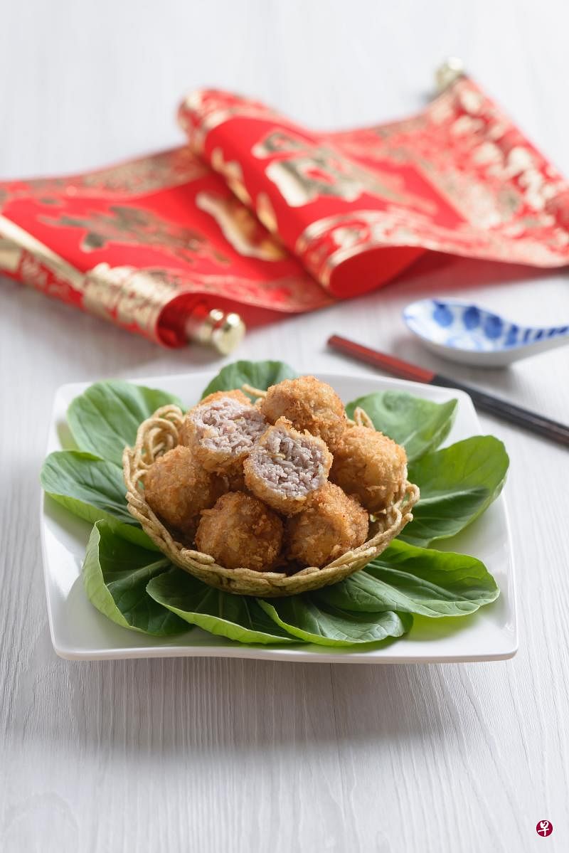  【新年年菜】黄金满屋 （鸟巢黄金球）：《优1周》/uweekly.sg 