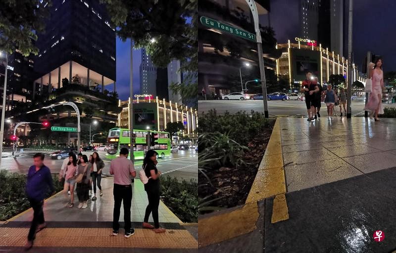Havelock II零售商场外的斜道，每逢下雨地砖表面就很滑，行人很容易滑倒。